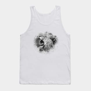 Angry Lion Head Tank Top